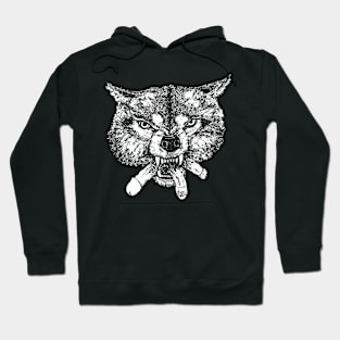 Hungry Like The Wolf (White Print) Hoodie